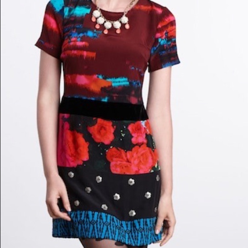 Tracy Reese Arrondissement Collage Shift Dress